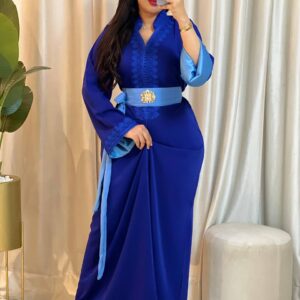 قفطان مغربي بثوب رووزا Première
