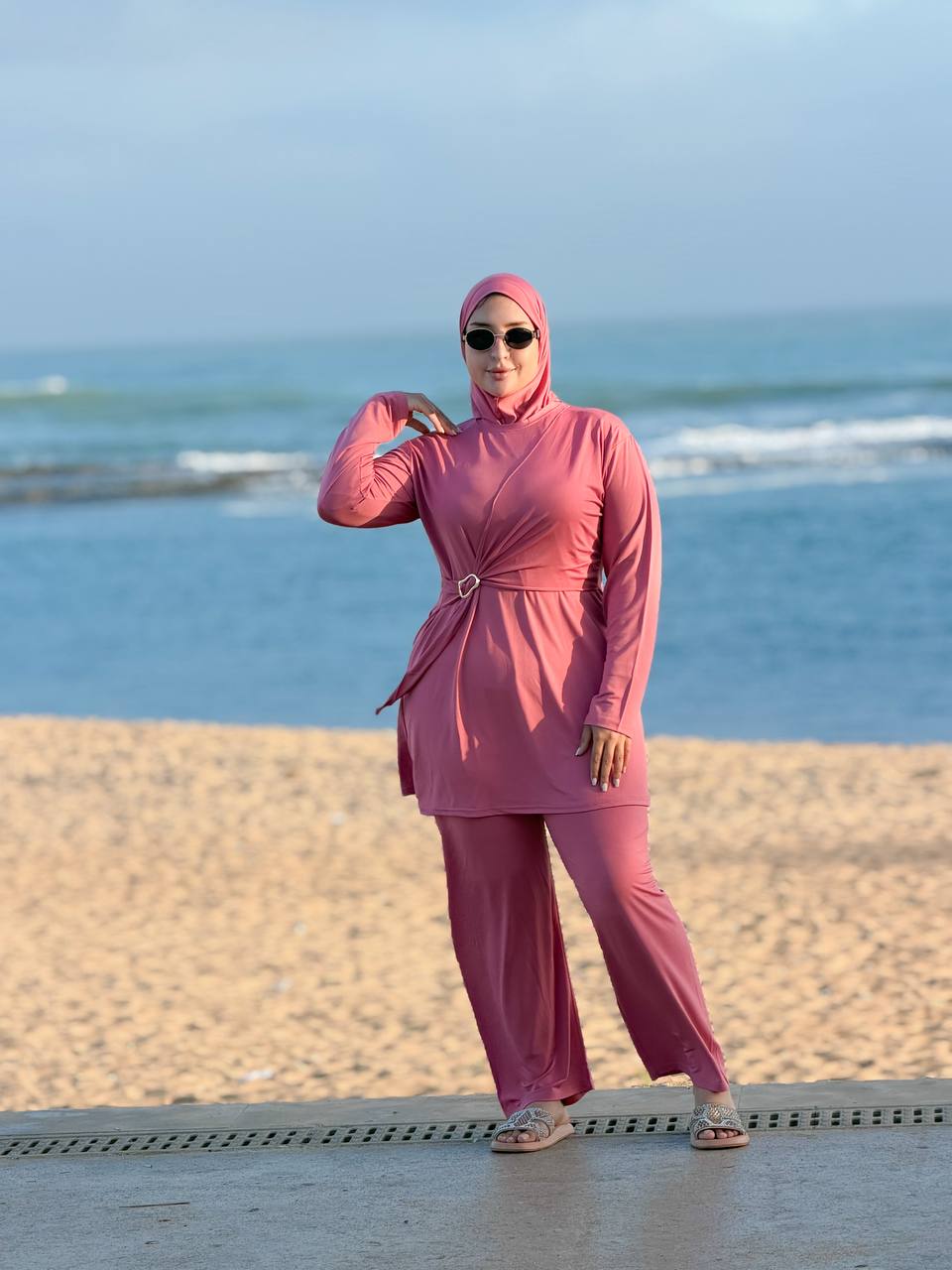 بوركيني طويل محتشم 3 قطع - Image 13